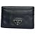 Vintage Prada Triangle Saffiano Leather Card Holder Black