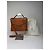 Vintage Courreges 2Way Lederhandtasche braun - Ansicht 14