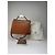 Vintage Courreges 2Way Lederhandtasche braun - Ansicht 2