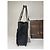 Bolsa de mão em lona e couro monograma Gucci vintage preta Preto - vista 5