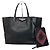 Vintage Givenchy Antigona Leder Tote Bag Schwarz Abstrakt