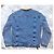 Zara Giacca di jeans trucker standard tipo 3 in denim blu foderata in sherpa - vista 5
