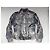Autre Marque H&D Classic Leather Collection - Distressed Genuine Leather & Denim Panel Acid Wash Jacket - view 2