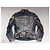 Autre Marque H&D Classic Leather Collection - Distressed Genuine Leather & Denim Panel Acid Wash Jacket - view 5