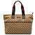 Gucci Braune GG Canvas Tote Beige