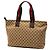 Gucci Braune GG Canvas Tote Beige - Ansicht 2