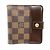 Louis Vuitton Compact Zip Bifold Geldbörse Damier Ebene N61668 Braun