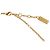 Pendente collana in nastro placcato oro Fendi D'oro - vista 4