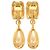Vintage Coco Mark Gold Clip Ohrringe von Chanel Golden - Ansicht 2