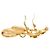 Vintage Coco Mark Gold Clip Ohrringe von Chanel Golden - Ansicht 3