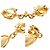 Vintage Coco Mark Gold Clip Ohrringe von Chanel Golden - Ansicht 8
