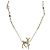 Collana in strass placcata oro Chanel D'oro