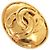 Vintage Chanel Gold Clip Ohrringe Golden - Ansicht 10