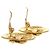 Vintage Chanel Gold Clip Ohrringe Golden - Ansicht 3