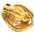 Vintage Chanel Coco Mark Metall Gold Clip Ohrringe Golden - Ansicht 10