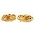 Vintage Chanel Coco Mark Metall Gold Clip Ohrringe Golden - Ansicht 4