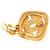 Vintage Chanel Coco Mark Metall Gold Clip Ohrringe Golden - Ansicht 5