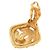 Vintage Chanel Coco Mark Metall Gold Clip Ohrringe Golden - Ansicht 7