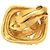 Vintage Chanel Coco Mark Metall Gold Clip Ohrringe Golden - Ansicht 9