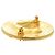 Timeless Spilla Vintage Chanel Coco Mark in Oro D'oro - vista 4