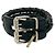 Bracciale in pelle Bottega Veneta Nero - vista 5