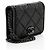 Gabrielle Chanel Mini Borsa a Spalla in Satin Cristallo con Catena Nero - vista 2