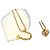 Collana con motivo a cuore logo Christian Dior D'oro Metallico