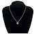 Collana con motivo a cuore logo Christian Dior D'oro Metallico - vista 2