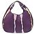 Borsa hobo in pelle Bottega Veneta Nero Porpora