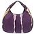Borsa hobo in pelle Bottega Veneta Nero Porpora - vista 2