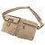 Borsa a tracolla in tela Gancini di Salvatore Ferragamo Beige