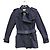 Gabardina corta Burberry London negra de algodón Negro