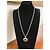 Raffinata collana DOLCE & GABBANA con pendente loggato e piccoli swarovski Argento - vista 2