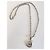 Raffinata collana DOLCE & GABBANA con pendente loggato e piccoli swarovski Argento - vista 3