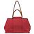 Cabag Hermès Borsa Tote Elan Toile Officier Hermes Rosso