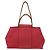 Cabag Hermès Borsa Tote Elan Toile Officier Hermes Rosso - vista 2
