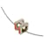 Collier Hermès Carge d'Ache H Cube Métal Orange  - vue 4