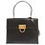 Borsa in pelle Gancini di Salvatore Ferragamo Nero