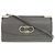 Borsa a Spalla in Pelle Double Gancini di Salvatore Ferragamo Grigio antracite