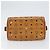 MCM Vicetos Logogram Borsa a Mano in Pelle PVC Marrone Oro Auth gh1634 D'oro - vista 5