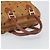 MCM Vicetos Logogram Borsa a Mano in Pelle PVC Marrone Oro Auth gh1634 D'oro - vista 7