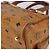 MCM Vicetos Logogram Borsa a Mano in Pelle PVC Marrone Oro Auth gh1634 D'oro - vista 9