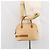 Céline Borsa a mano in tela Macadam CELINE PVC beige oro Auth 168604 D'oro - vista 22