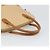 Céline Borsa a mano in tela Macadam CELINE PVC beige oro Auth 168604 D'oro - vista 7