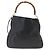 Borsa a Spalla Gucci Bamboo in Pelle 2 in 1 Nero Oro 001 1577 3444 Auth 162200 D'oro - vista 2