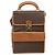 Céline Borsa a Spalla in Tela Macadam CELINE in Pelle PVC Marrone Oro Auth 164024 D'oro - vista 13