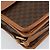Céline Borsa a Spalla in Tela Macadam CELINE in Pelle PVC Marrone Oro Auth 164024 D'oro - vista 16
