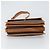 Céline Borsa a Spalla in Tela Macadam CELINE in Pelle PVC Marrone Oro Auth 164024 D'oro - vista 5