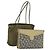 Borsa SAINT LAURENT PRADA Nylon PVC 2 Set Grigio Khaki Auth 162220 Marrone Cachi