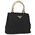 PRADA Borsa a mano con catena in nylon nero e oro Auth gh1687 D'oro